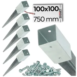 6-x-podstawa-slupa-wbijana-kotwa-100x100-750-mm-ocynk-wkret-do-montazu