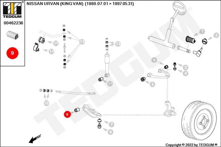 tuleja-wahacza-00462236-ted-numer-katalogowy-czesci-00462236
