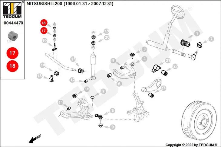 gorne-mocowanie-amortyzatora-00444470-ted-numer-katalogowy-oryginalu-mitsubishi-mb-598-098-mitsubishi-mr-296507-mitsubishi-mw024526