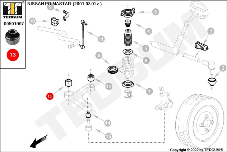 tuleja-wahacza-00501997-ted-numer-katalogowy-czesci-00501997