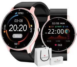 smartwatch-giewont-gw120-3-rozowy-i-czarny-pasek-silikonowy