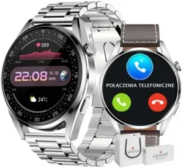 smartwatch-giewont-gw450-6-srebrny-pasek-brazowy-skorzany