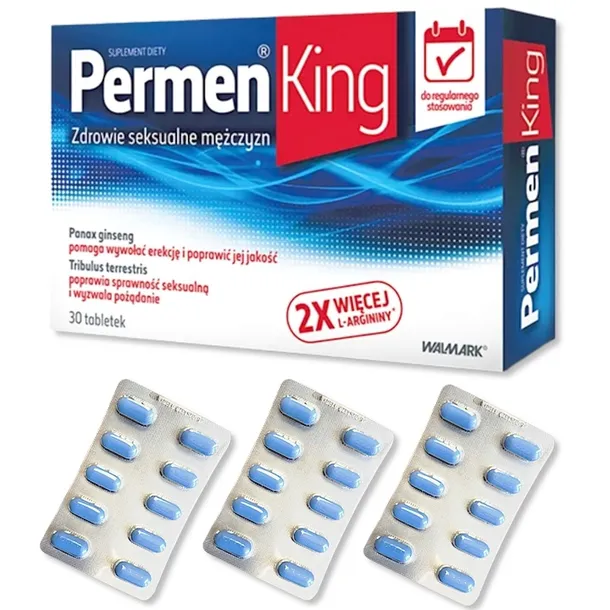 Permen King tabletki 30 sztuk, Erekcja, Potencja , Zaburzenia wzwodu,