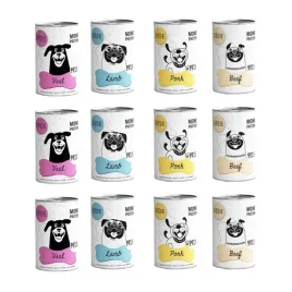 karma-mokra-dla-psa-paka-zwierzaka-pepe-mix-smakow-12x400g-monoprotein