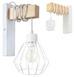 lampa-kinkiet-scienny-drewniany-led-zwis-na-kablu-klosz-1xe27-loft-bialy