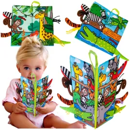 ksiazeczka-sensoryczna-edukacyjna-dla-dzieci-miekka-zwierzeta-dzungla-0m