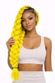 wlosy-syntetyczne-warkoczyki-proste-zolty