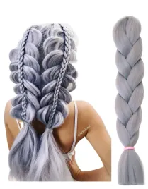 wlosy-syntetyczne-sztuczne-warkoczyki-szary-doczepiane-warkocze-szare