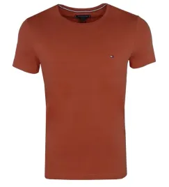 tommy-hilfiger-t-shirt-meski-slim-ceglasty-m