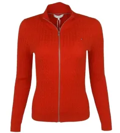 tommy-hilfiger-sweter-damski-rozpinany-warkocz-czerwony-xs