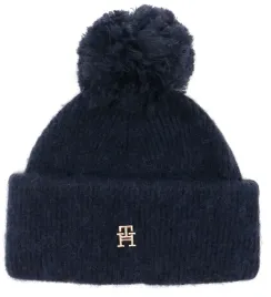 tommy-hilfiger-czapka-damska-z-pomponem-z-welna-granatowa