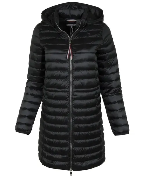 TOMMY HILFIGER Kurtka damska, puchowa, przejściowa, czarna, XS