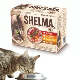 karma-mokra-dla-kota-shelma-bezzbozowa-saszetki-zestaw-mix-4-smakow-12x85g