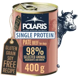 polaris-mokra-karma-dla-psa-monobialkowa-pasztet-z-wolowina-puszka-400g