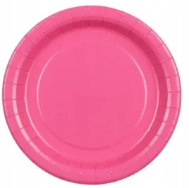 talerzyki-papierowe-ciemne-rozowe-na-urodziny-roczek-komunie-slub-18cm-6szt