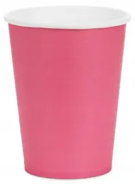 kubeczki-papierowe-ciemne-rozowe-na-urodziny-roczek-komunie-slub-250ml-6szt