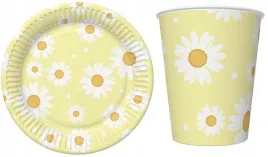 zestaw-talerzyki-kubeczki-zolte-stokrotki-kwiatki-na-urodziny-roczek-12szt