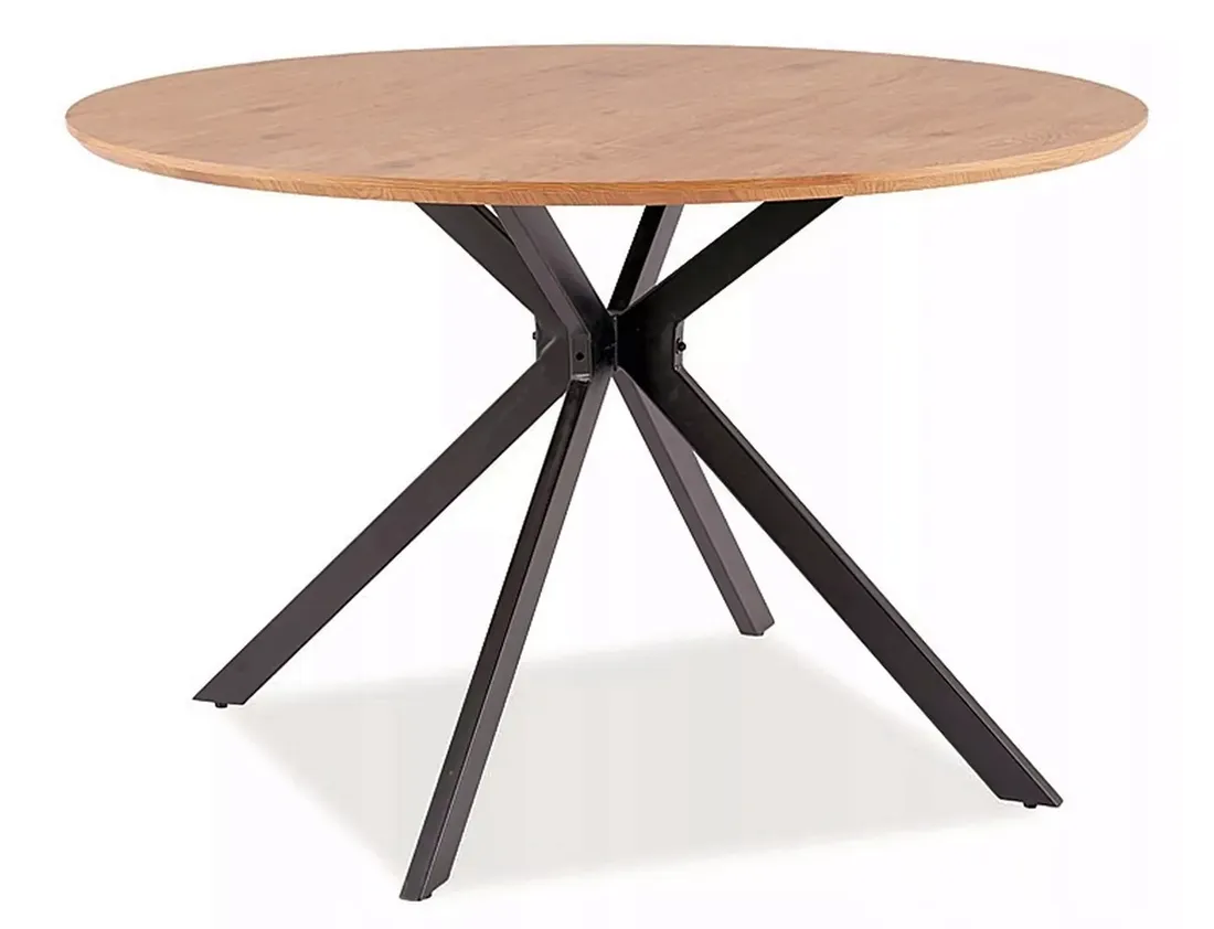 stol-aster-dab-czarny-stelaz-fi-120-stan-nowy