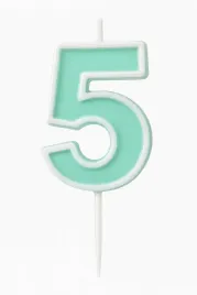 swieczka-5-zielona-swieczki-na-tort-urodzinowe-cyferki