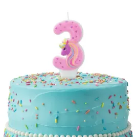 rozowa-swieczka-urodzinowa-na-tort-cyfra-3-jednorozec-z-sercami