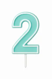 swieczka-2-zielona-swieczki-na-tort-urodzinowe-cyferki