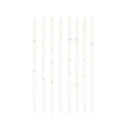 swieczki-na-tort-biale-zlote-dlugie-15cm-8szt-urodzinowe
