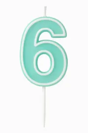 swieczka-6-zielona-swieczki-na-tort-urodzinowe-cyferki