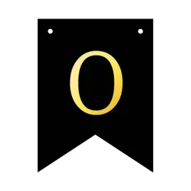 baner-girlanda-urodziny-party-czarny-litera-o-napis-personalizowany