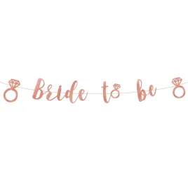 baner-na-wieczor-panienski-bride-to-be-rose-gold-rozowe-zloto-150cm