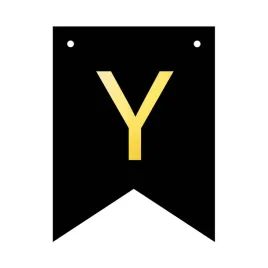 baner-girlanda-urodziny-party-czarny-litera-y-napis-personalizowany