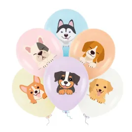 zestaw-balonow-pieski-30cm-na-urodziny-komplet-6szt