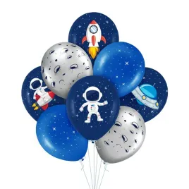 balony-kosmos-zestaw-8-szt-30cm-astronauta-rakieta-niebieskie-srebrne