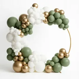 girlanda-balonowa-boho-zlota-zielona-biala-dekoracja-urodzinowa-137szt