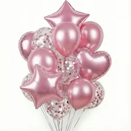 zestaw-balonow-rozowe-gwiazdki-serca-konfetti-bukiet-na-hel-14szt