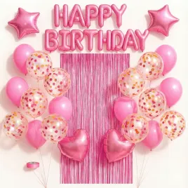 zestaw-balonow-urodziny-rozowy-dekoracja-urodzinowa-kurtyna-scianka