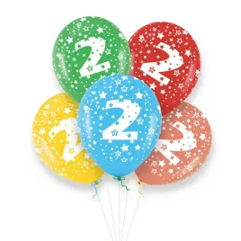 zestaw-5-kolorowych-balonow-cyfra-2-z-gwiazdkami-30cm-na-urodziny