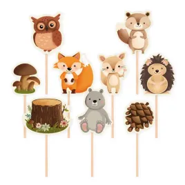 topper-pikery-na-tort-babeczki-zwierzeta-lesni-przyjaciele-dekoracja-9szt
