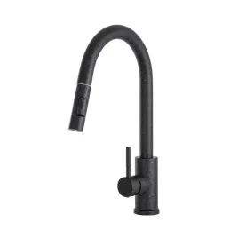 bateria-kuchenna-z-obrotowa-wyciagana-wylewka-tara-slim-czarny-nakrapiany