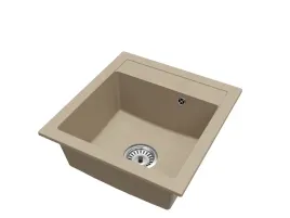 bezowy-zlewozmywak-granitowy-big-dona-granite-sink-syfon-chrom-1-komorowy