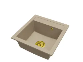 bezowy-zlewozmywak-granitowy-big-dona-granite-sink-syfon-zloty-1-komorowy