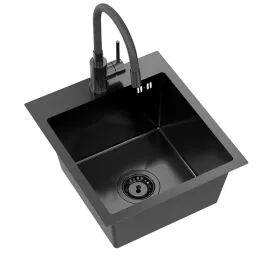 zlewozmywak-kuchenny-stalowy-luno-90-black-metal-elastyczna-bateria