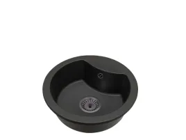 zlewozmywak-granitowy-mila-czarny-okragly-syfon-czarny-1-komorowy
