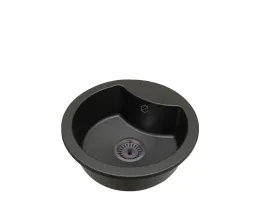 zlewozmywak-granitowy-mila-czarny-nakrapiany-okragly-syfon-czarny