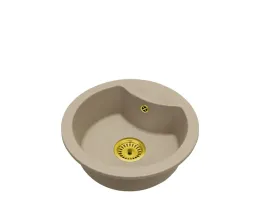 zlewozmywak-granitowy-mila-bezowy-okragly-syfon-zloty-1-komorowy
