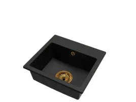 czarny-zlewozmywak-granitowy-granite-sink-dona-syfon-zloty-1-komorowy