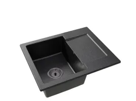 czarny-nakrapiany-zlewozmywak-donzos-granitowy-granite-sink-syfon-czarny