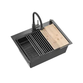 zlewozmywak-luno-110-black-metal-1-komorowy-z-bateria-i-zestawem-dodatkow