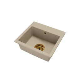 bezowy-zlewozmywak-granitowy-granite-sink-dona-syfon-zloty-1-komorowy