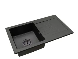 czarny-nakrapiany-zlewozmywak-granitowy-lemon-z-ociekaczem-syfon-czarny