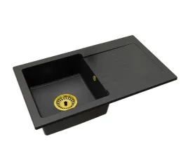 czarny-zlewozmywak-granitowy-lemon-z-ociekaczem-syfon-zloty-1-komorowy